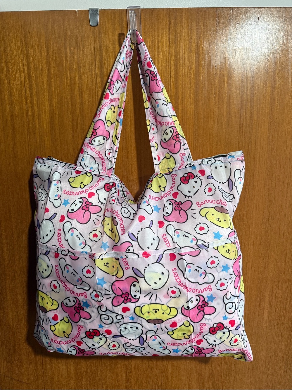 Sanrio Large Compact Tote with Zipper
